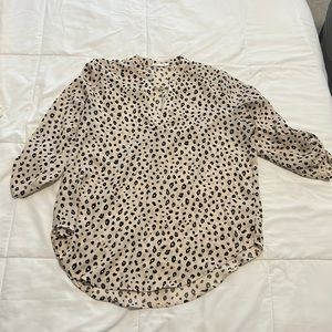 Women’s Animal Print Blouse Size M